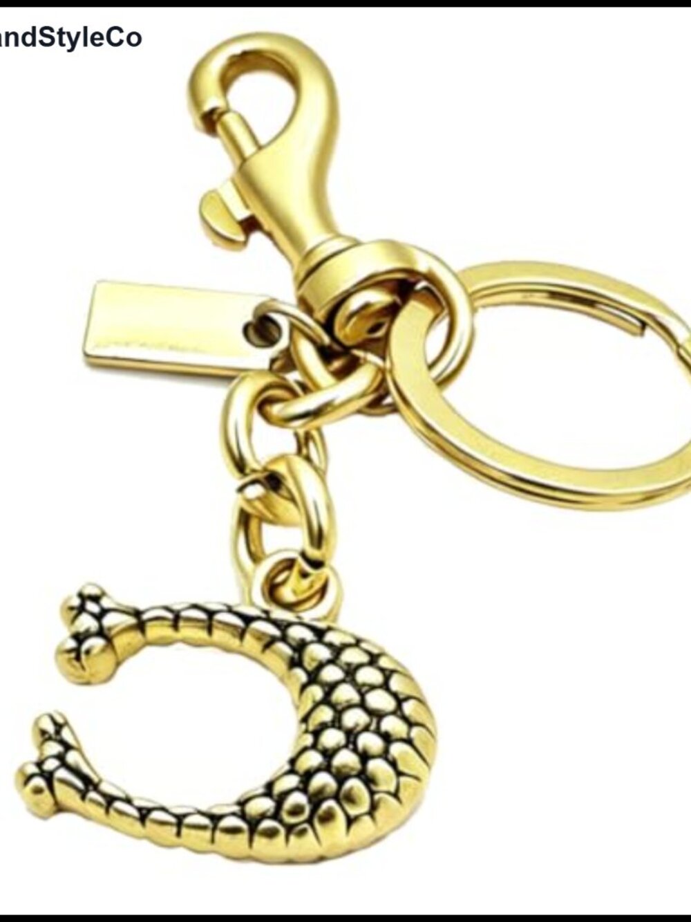 Zinc Alloy C Purse Charm Lobster Clasp Bag Keychain Accessory
